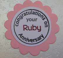 Anniversary circle Ruby