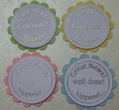 Circle & Words stamps